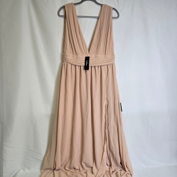 Lulus Heavenly Hues Blush Maxi Dress, Size Large, 43449, New-flawed - Picture 1 of 9